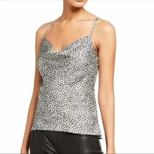 Bardot Julia Women’s‎ Animal Print Leopard Criss Cross Tank Top Size US 10/Large